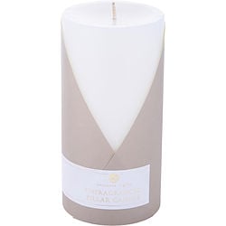 UNFRAGRANCED WHITE by Northern Lights-ONE 3X6 INCH PILLAR CANDLE.  BURNS APPROX. 100 HRS.