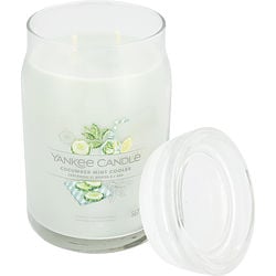YANKEE CANDLE by Yankee Candle - CUCUMBER MINT COOLER SCENTED LARGE JAR 22 OZ