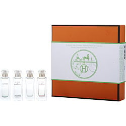 HERMES VARIETY by Hermes-4 PIECE MINI VARITY WITH UN JARDIN A CYTHERE & UN JARDIN SUR LE NIL & LE JARDIN DE MONSIEUR LI & UN JARDIN SUR LA LAGUNE AND ALL ARE EDT 0.25 OZ