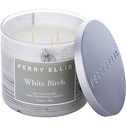 PERRY ELLIS WHITE BIRCH by Perry Ellis-SCENTED CANDLE 14.5 OZ