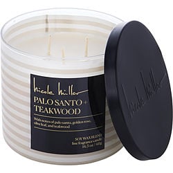 NICOLE MILLER PALO SANTO TEAKWOOD by Nicole Miller-SOY WAX BLEND CANDLE 14.5 OZ