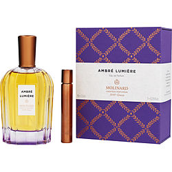 MOLINARD AMBRE LUMIERE by Molinard-EAU DE PARFUM SPRAY 3 OZ & EAU DE PARFUM ROLL-ON 0.25 OZ MINI