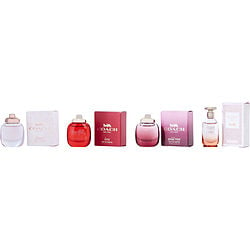 COACH VARIETY by Coach-4 PIECE MINI VARIETY WITH DREAMS SUNSET & FLORAL & LOVE & WILD ROSE AND ALL ARE EAU DE PARFUM 0.15 OZ MINI