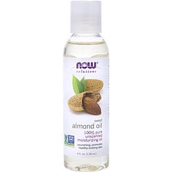 ESSENTIAL OILS NOW by NOW Essential Oils-SWEET ALMOND OIL 100% PURE UNSCENTED MOISTURIZING OIL 4 OZ