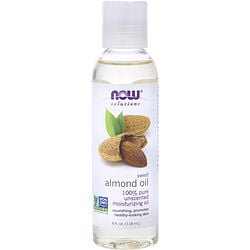 ESSENTIAL OILS NOW by NOW Essential Oils - SWEET ALMOND OIL 100% PURE UNSCENTED MOISTURIZING OIL 4 OZ