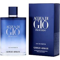 ACQUA DI GIO PROFONDO by Giorgio Armani - EAU DE PARFUM SPRAY REFILLABLE 6.7 OZ