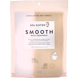 SPA ACCESSORIES by Spa Accessories - SPA SISTER TWIN EXFOLIATING SPA TOWELS (WHITE & BEIGE)