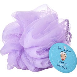 SPA ACCESSORIES by Spa Accessories-CHIFFON DREAMY BATH SPONGE - LAVENDER/FLOWERS