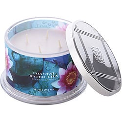 HOMEWORX COASTAL WATER LILY by Slatkin + Co.-SCENTED CANDLE 18 OZ