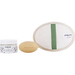 Payot by Payot - Herbier Organic Care Ritual Set: Universal Face Cream 50ml + Herbier Nourishing Face and Body Massage Bar 85g + Loofah Glove--3pcs