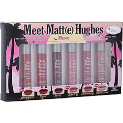 TheBalm by TheBalm-Meet Matt(e) Hughes 6 Mini Long Lasting Liquid Lipsticks Kit  - Miami --6x1.2ml/0.04oz