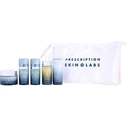 Prescription Skin Labs by Prescription Skin Labs-Complete Skincare System: Vitamin C Serum – 30ml/1oz & Daily Moisturizer - 50ml / 1.7oz & Eye Lift Serum - 15ml / 0.5oz & RA + Renewal Eye Cream - 15ml / 0.5oz & Night Barrier Cream - 50ml / 1.7oz