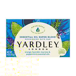 YARDLEY ESSENTIAL OIL SUPER BLEND by Yardley - MOISTURIZING BATH BAR 4 OZ