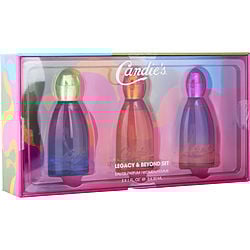 CANDIES VARIETY by Candies - LEGACY & BEYOD SET WITH LEGACY & MALIBU CRUSH & VANILLA AMBER AND ALL ARE EAU DE PARFUM SPRAY 1 OZ