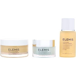 Elemis by Elemis-3 Steps to Glowing Skin Kit: Pro-Collagen Cleansing Balm 50g + Soothing Apricot Toner 50ml + Pro-Collagen Marine Cream 30ml --3pcs