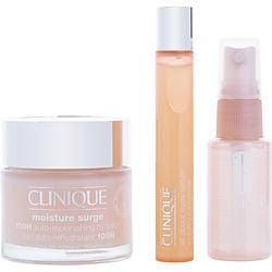 CLINIQUE by Clinique - Moisture Surge Set: Moisture Surge 100-Hr 75ml+ All About Eyes Serum 15ml+ Moisture Surge Face Spray Thirsty Skin Relief 30ml  --3pcs - W