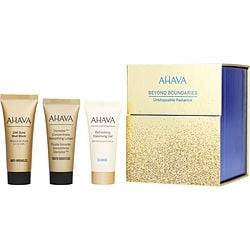 Ahava by AHAVA - Unstoppable Radiance Set: 24K Gold Mud Mask + Osmoter Soothing Lotion + Refreshing Cleansing Gel --3x15ml/0.5oz
