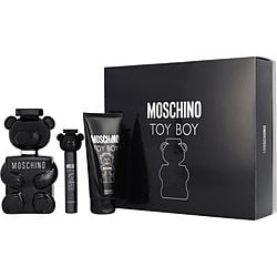MOSCHINO TOY BOY by Moschino - EAU DE PARFUM SPRAY 3.4 OZ & PERFUMED BODY GEL 3.4 OZ & EAU DE PARFUM SPRAY 0.33 OZ MINI