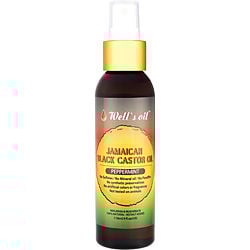 WELL'S OIL by Well's Oil-JAMAICAN BLACK CASTOR OIL SPRAY - PEPPERMINT 4 OZ