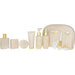 LOVERY VANILLA by Lovery-EAU DE PARFUM SPRAY 2.5 OZ & BUBBLE BATH 5 OZ & SHOWER GEL 5 OX & BODY SCRUB 2 OZ & BATH SALT 3.5 OZ & MUD MASK 3.38 & FACE BRUSH & FACE ROLLER & GUA SHA STONE & BAG - BigSun