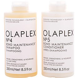 OLAPLEX by Olaplex-#4 BOND MAINTENANCE SHAMPOO 8.5 OZ & #5 BOND MAINTENANCE CONDITIONER 8.5 OZ